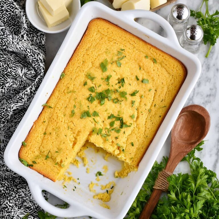 Creamy Corn Casserole with Cheddar Recipe
