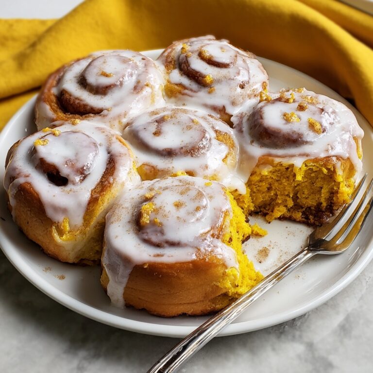 Pumpkin Cinnamon Rolls with Cream Cheese Icing Recipe