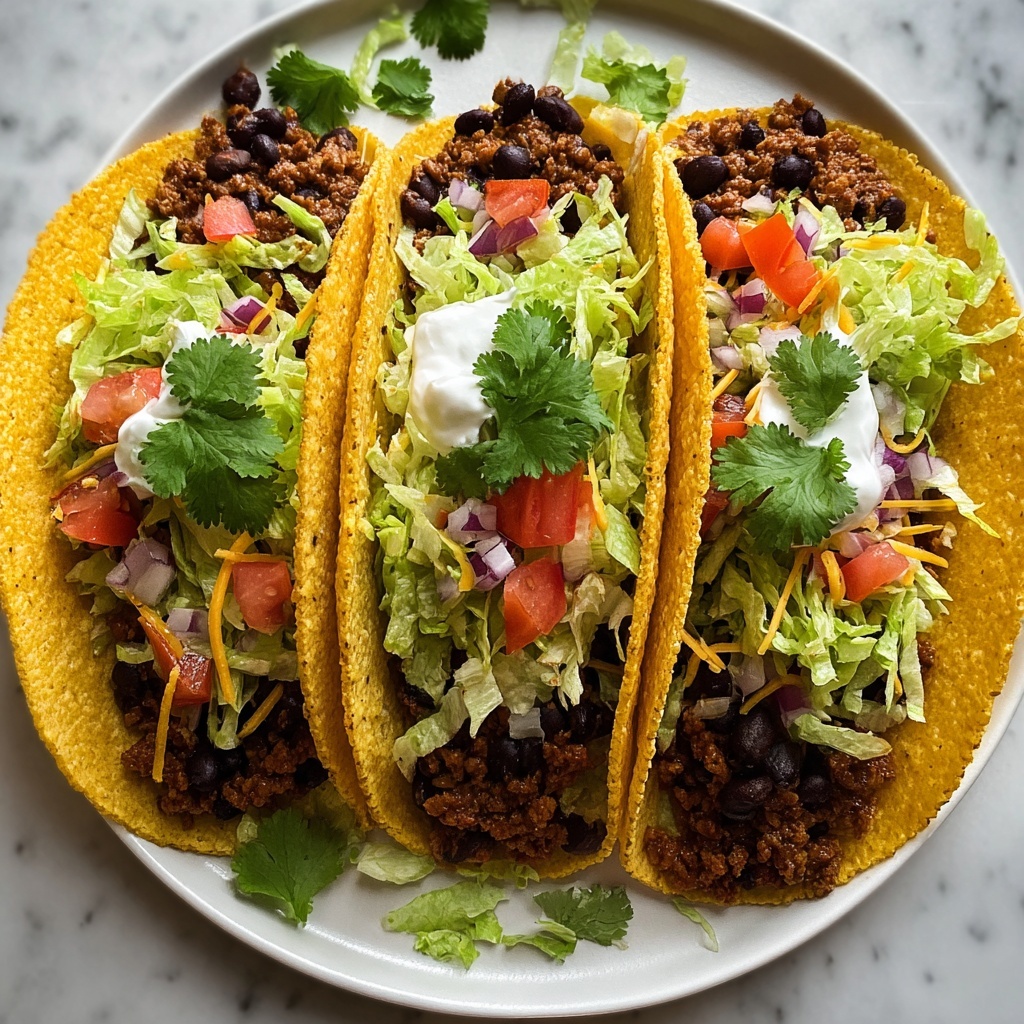 Baked Ground Turkey and Black Bean Tacos Recipe - Recipe Image