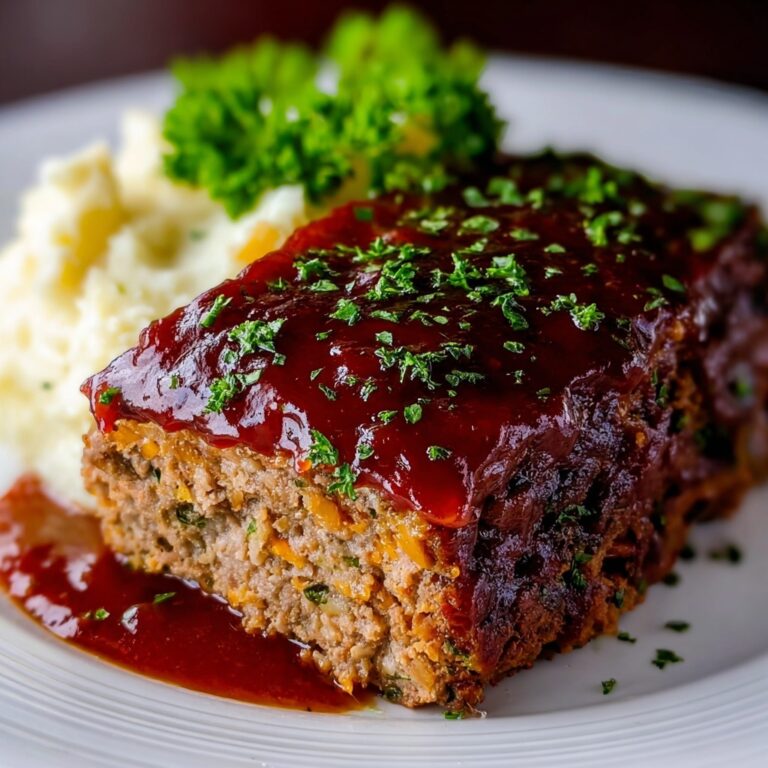 Smoky Barbecue Glazed Meatloaf Recipe