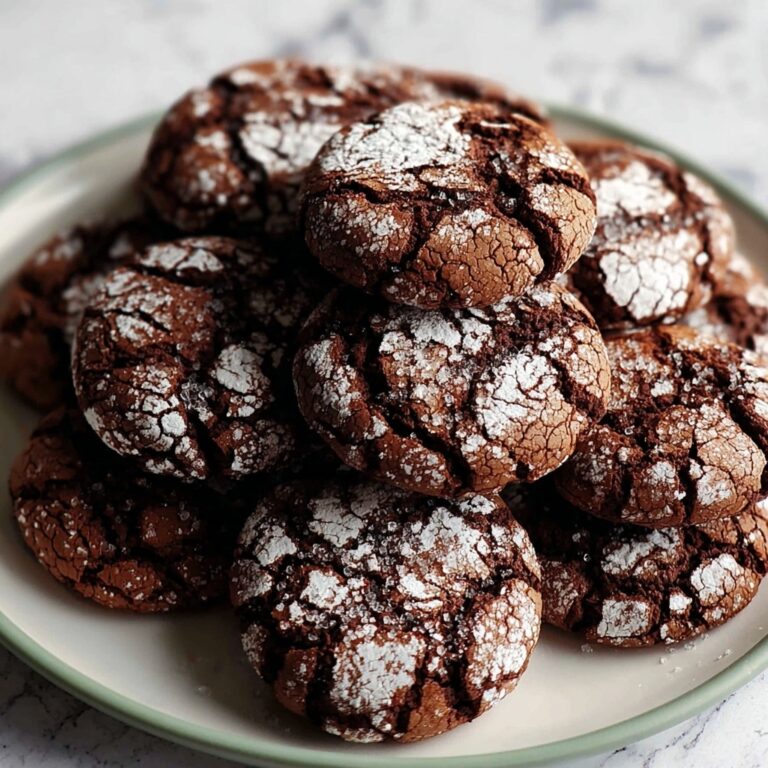 Salted Brownie Crinkle Cookies Recipe