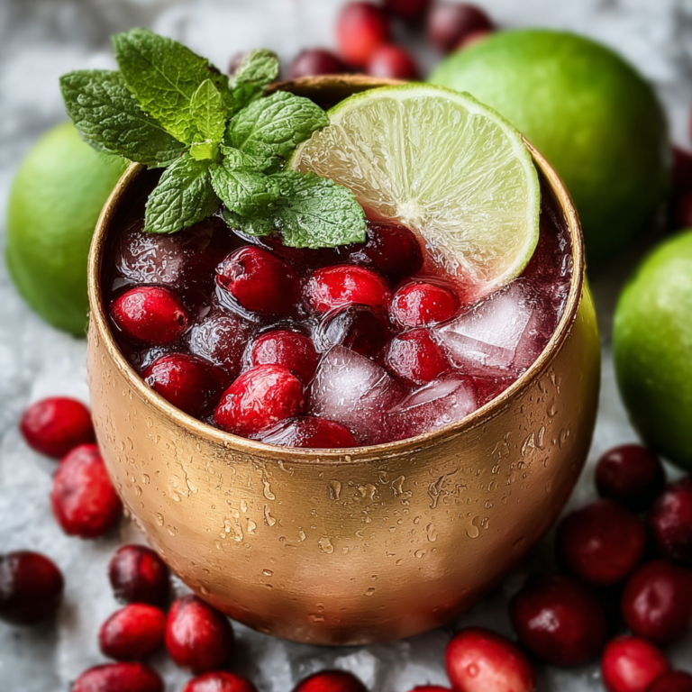 Holiday Cranberry Moscow Mule Recipe