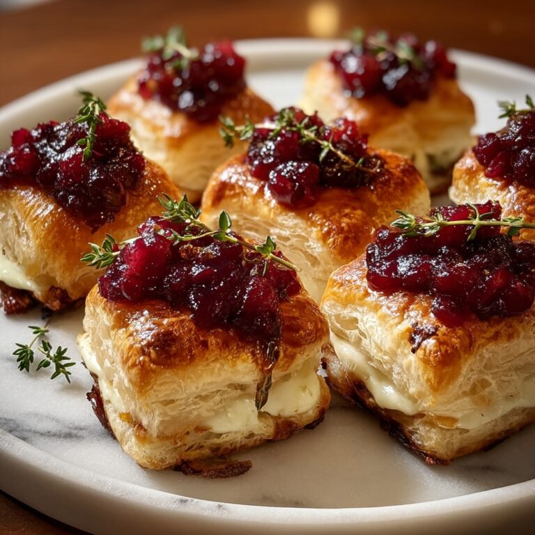 Mini Cranberry Brie Bites Recipe