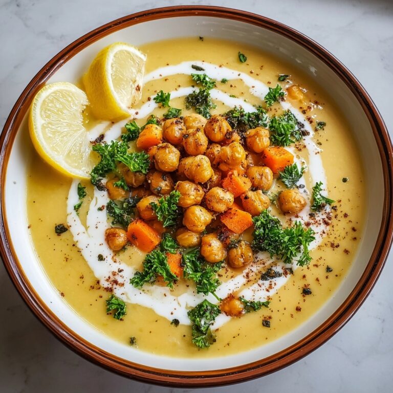 Creamy Garlic Chickpea Soup Recipe
