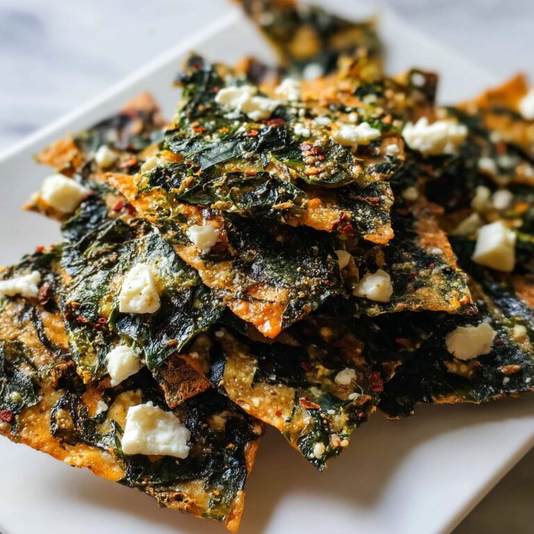 Mediterranean Spinach and Feta Cheese Crisps Recipe