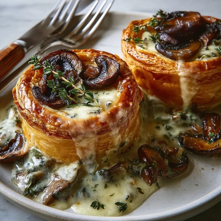 Mini Mushroom and Gruyère Pot Pies Recipe