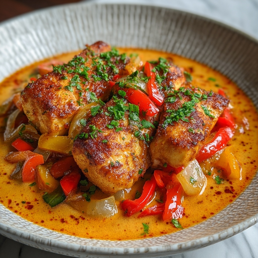 Tilapia in Roasted Pepper Sauce Recipe - Recipe Image