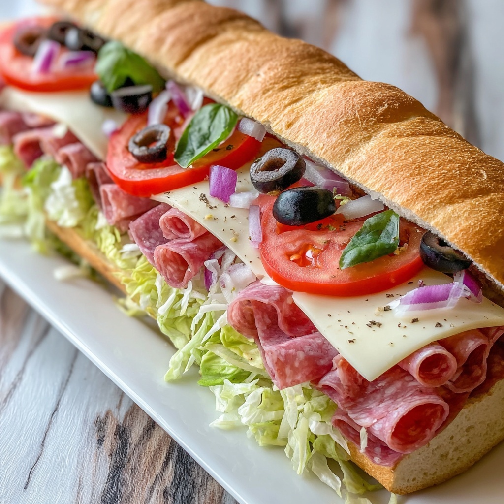 Italian Christmas Sub Recipe - Recipe Image