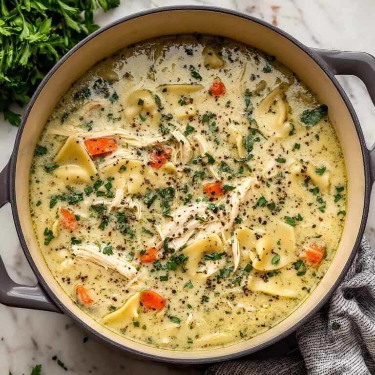 One Pot White Chicken Lasagna Soup Recipe