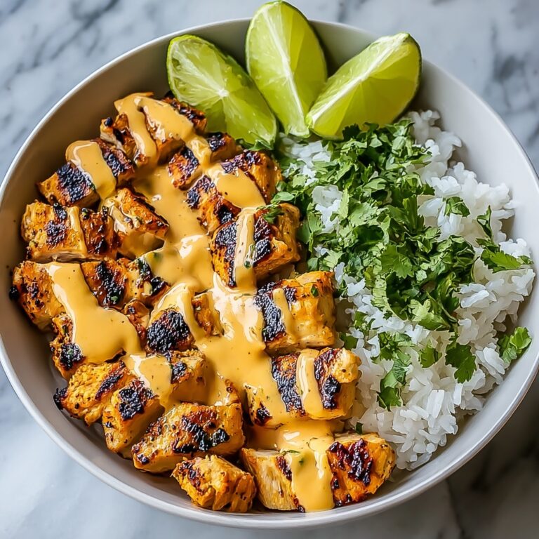 Sweet Chili Chicken Bowl with Coconut Lime Drizzle Recipe
