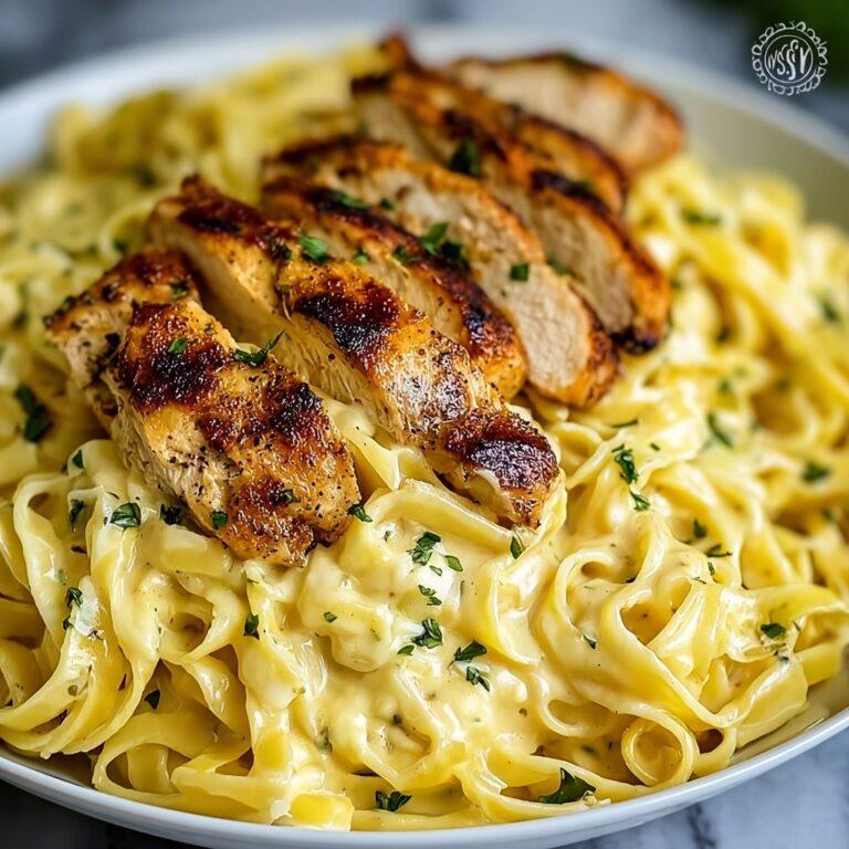 Indulgent Garlic Butter Chicken with Velvety Parmesan Linguine Recipe