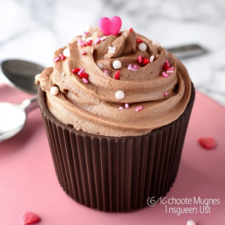 Easy Chocolate Mousse in Homemade Chocolate Cups Recipe