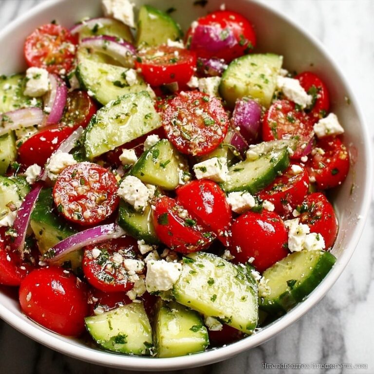 Greek Cucumber Tomato Feta Salad Recipe