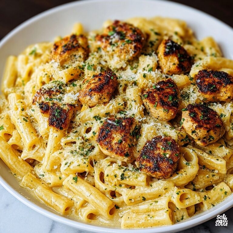 Cheesy Rigatoni with Garlic Parmesan Chicken Recipe