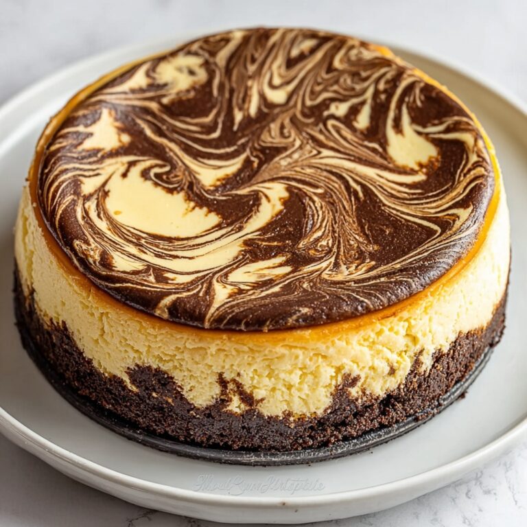 Indulgent Chocolate Peanut Butter Swirl Cheesecake Delight Recipe