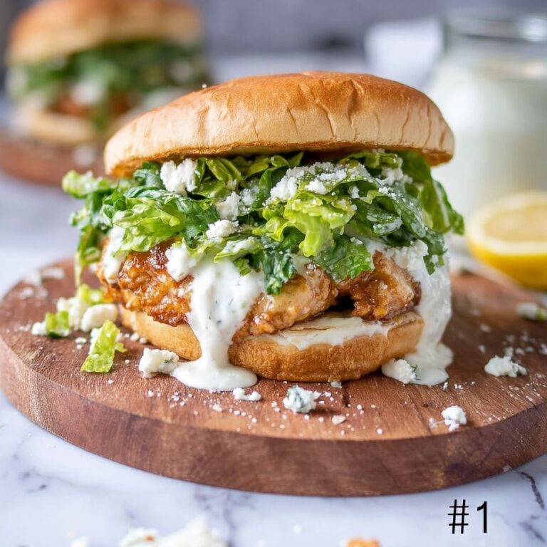 Chicken Caesar Burgers Recipe