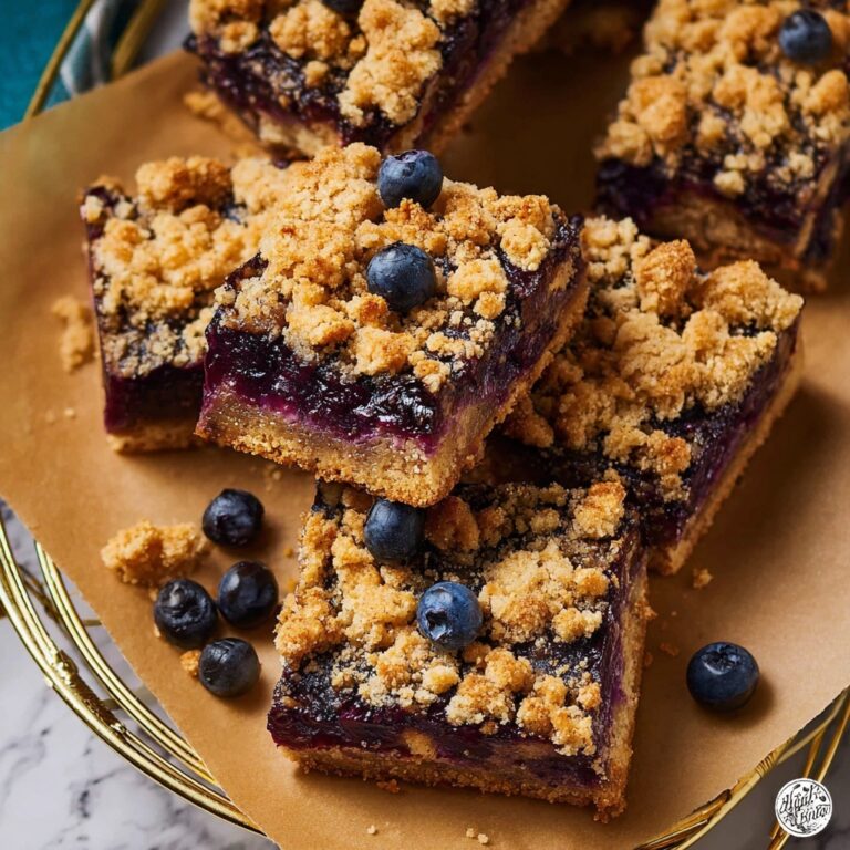 Blueberry Oat Crumble Bars Recipe