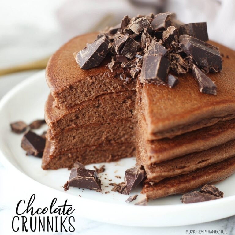 Double Chocolate Chunk Pancakes Recipe