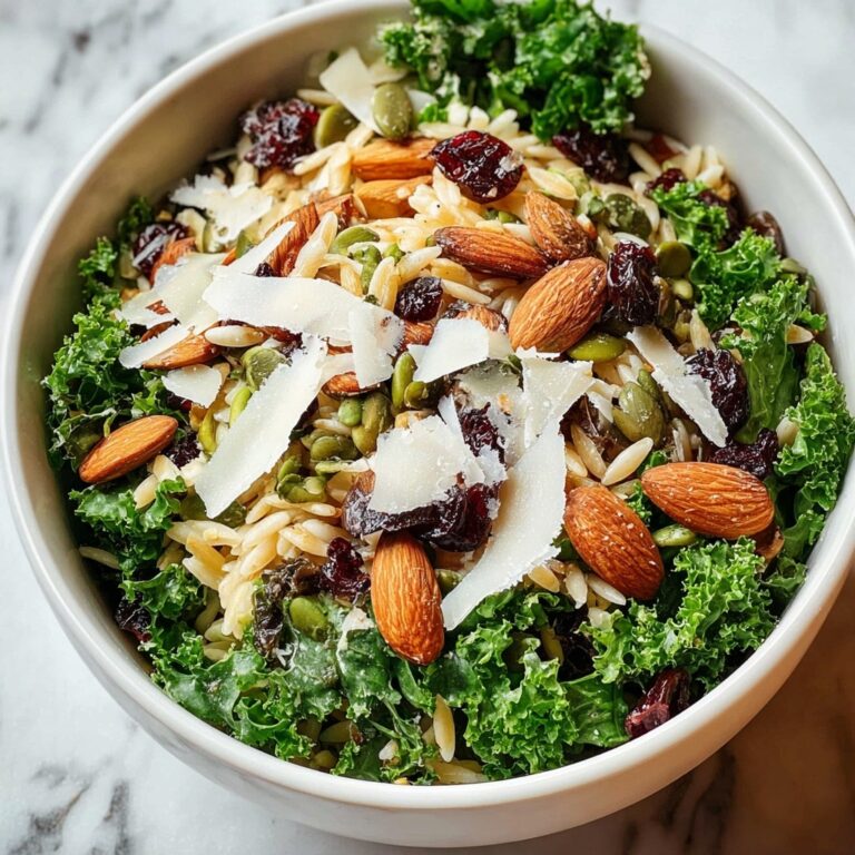 Orzo Kale Salad with Lemon Vinaigrette Recipe