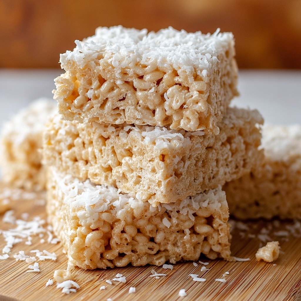 Coconut Lover's Rice Krispy Treats Recipe - Recipe Image