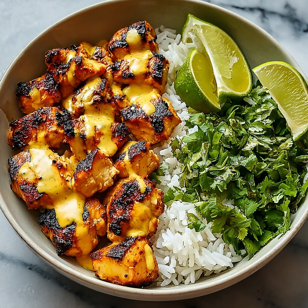 Sweet Chili Chicken Bowl with Coconut Lime Drizzle Recipe - Recipe Image