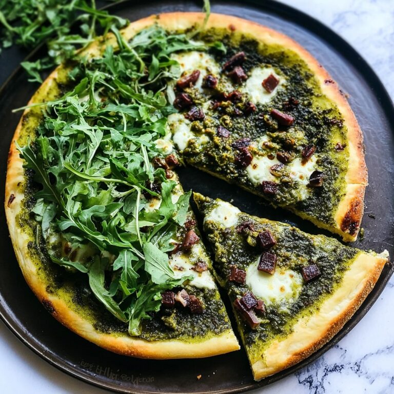 Deliciously Healthy Green Pizza Packed with Fresh Flavor Recipe