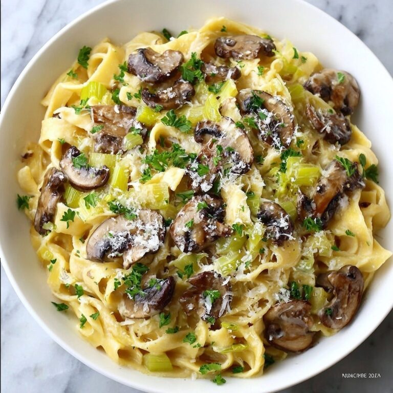 Caramelized Leek & Mushroom Gruyere Pasta Recipe