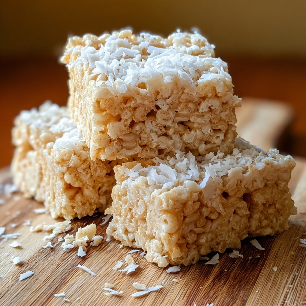 Coconut Lover's Rice Krispy Treats Recipe - Recipe Image