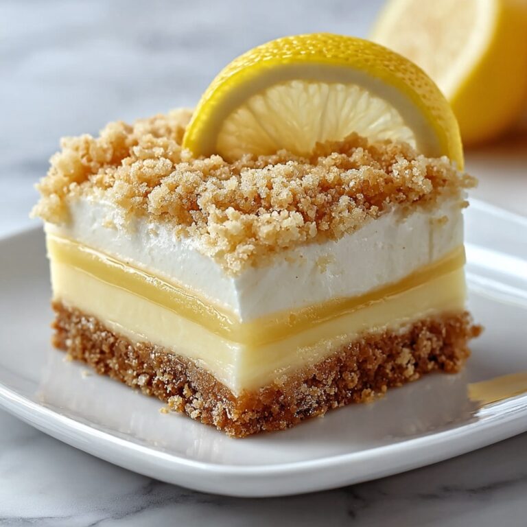 Creamy Lemon Cheesecake Crumb Bars Recipe
