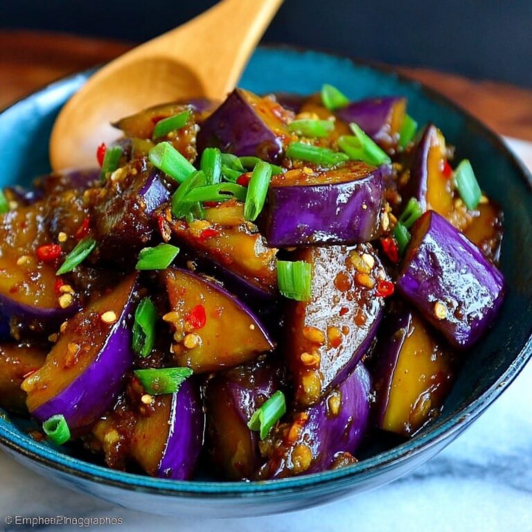 Szechuan-Style Eggplant in Garlic Sauce Recipe
