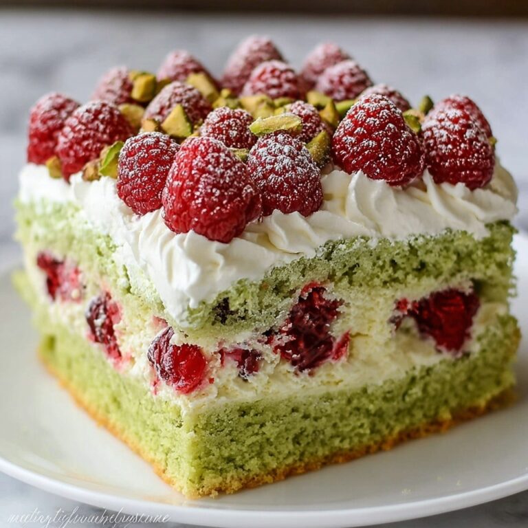 Heavenly Pistachio Raspberry Dream Cake Recipe